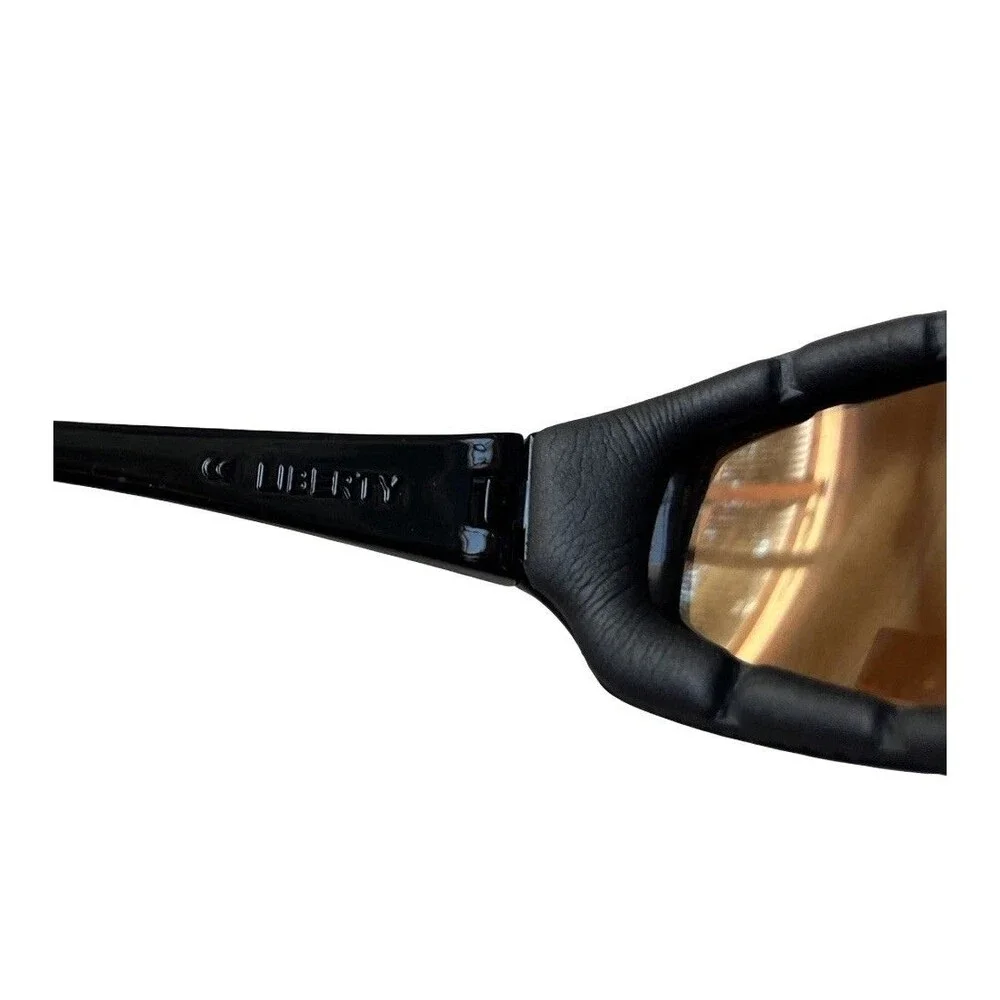 Liberty Sport Rx-Able Wrap Safety Sunglasses Foam Gasket Amber Lenses 60-17